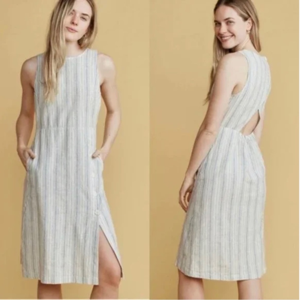 Marine Layer Tenley Linen Cotton Shift Dress